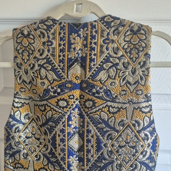 Alice + Olivia Blue and Gold Maxi Dress With Tags!! - Picture 7 of 7